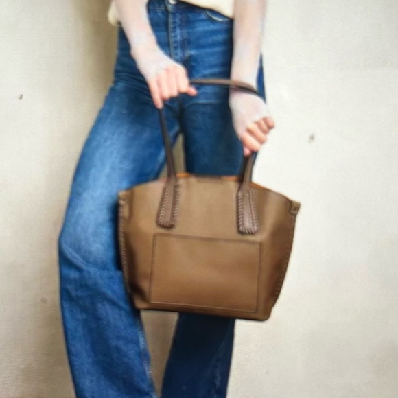 Micah Whipstitch 3 Compartment Tote by Jen & Co - Picture 2 of 7